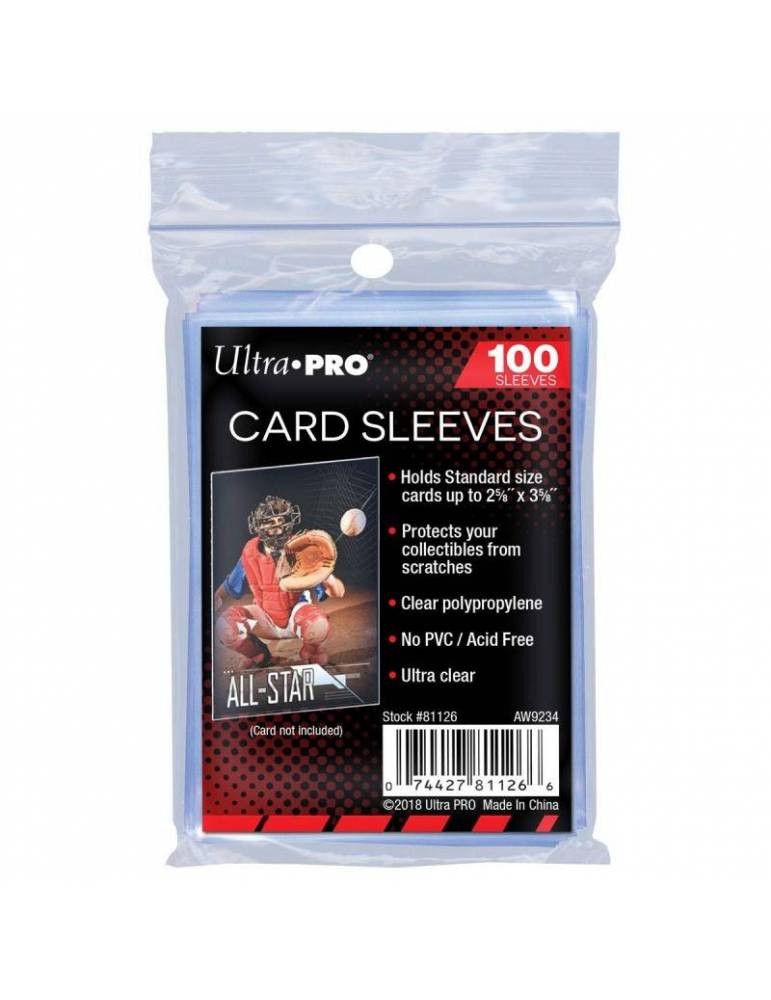 Ultra-PRO Fundas Regular 100 Transparente - Sleeves Standard